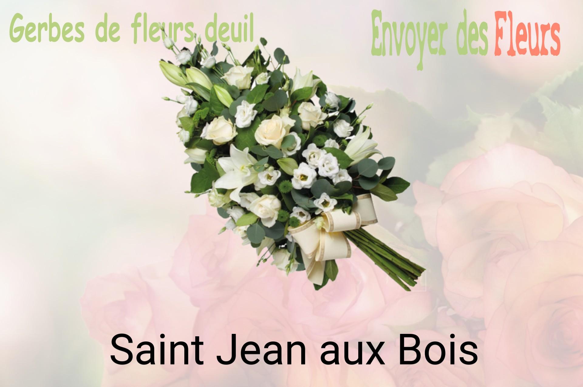 Gerbe de fleurs de deuil livrée à Saint-Jean-aux-Bois